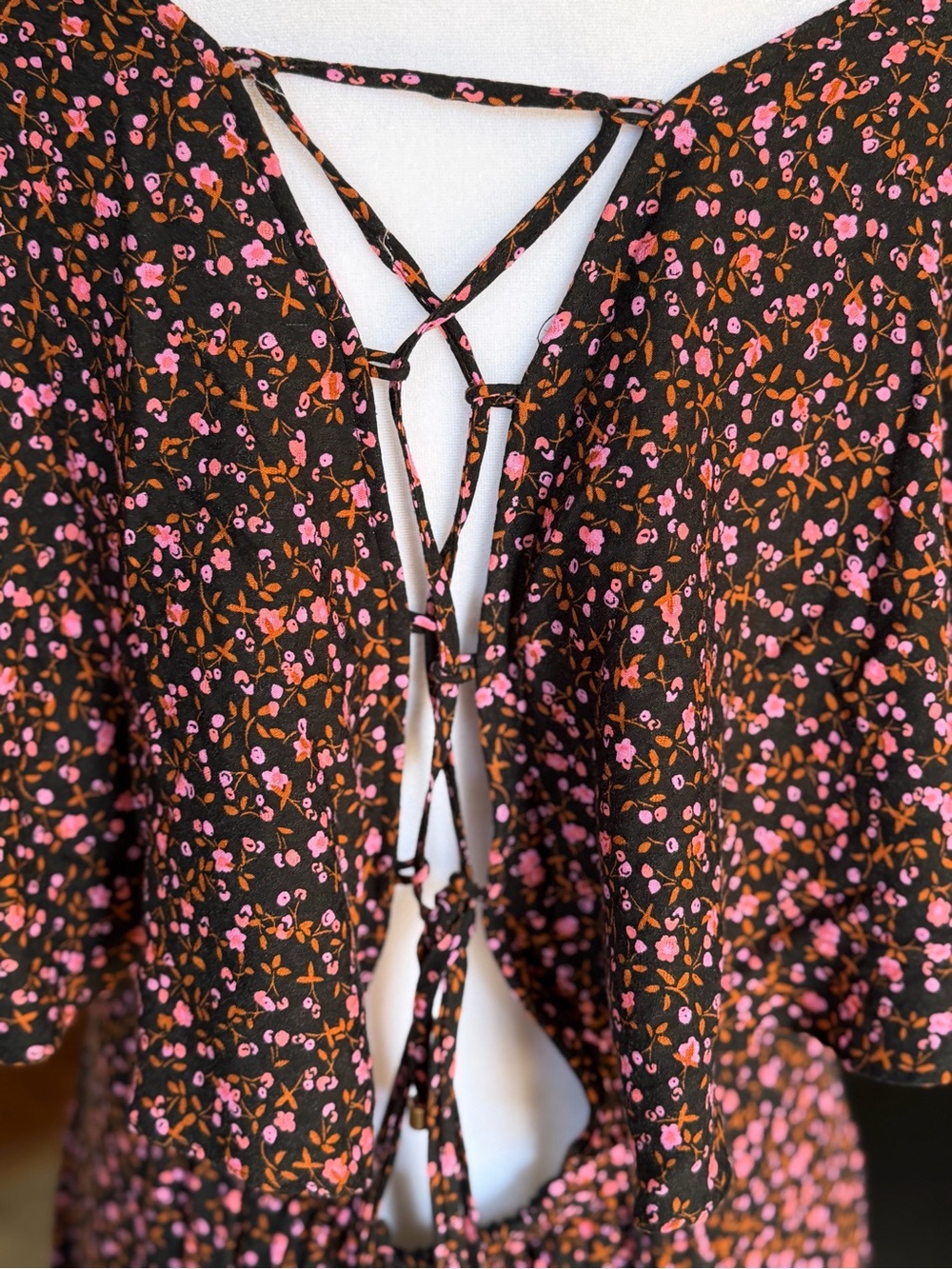 Free People Floral Open Back Mini Dress - Picture 3 of 6
